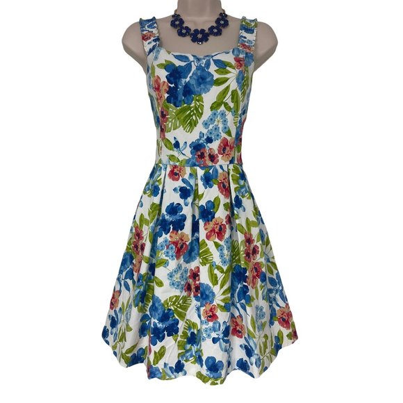 Roz & Ali Dresses & Skirts - Size 16 XL NWT FLORAL PRINT PLEATED SUNDRESS Summer Wedding Party Church NEW